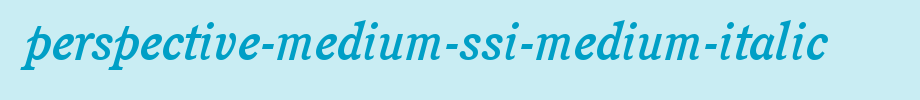 Perspective-Medium-SSi-Medium-Italic.ttf
(Art font online converter effect display)