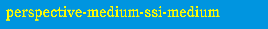 Perspective-Medium-SSi-Medium.ttf
(Art font online converter effect display)