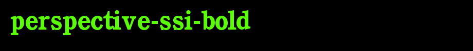 Perspective-SSi-Bold.ttf
(Art font online converter effect display)