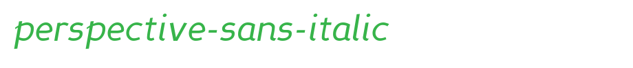 Perspective-Sans-Italic.ttf
(Art font online converter effect display)