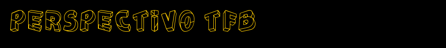Perspectivo-tfb.ttf
(Art font online converter effect display)