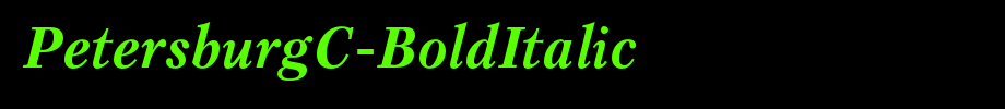 PetersburgC-BoldItalic_ English font
(Art font online converter effect display)