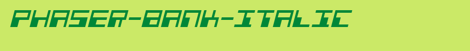Phaser-Bank-Italic.ttf
(Art font online converter effect display)