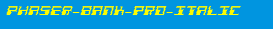 Phaser-Bank-Pro-Italic.ttf
(Art font online converter effect display)