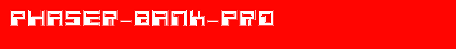 Phaser-Bank-Pro.ttf
(Art font online converter effect display)