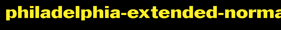 Philadelphia-Extended-Normal_ English font
(Art font online converter effect display)