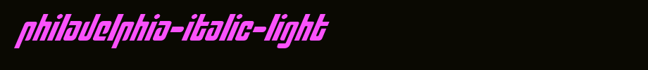 Philadelphia-Italic-Light_ English font