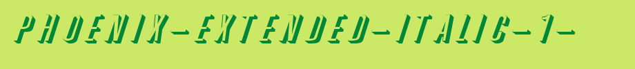 Phoenix-Extended-Italic-1-.ttf
(Art font online converter effect display)