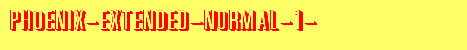 Phoenix-Extended-Normal-1-.ttf
(Art font online converter effect display)