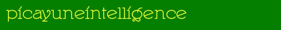 PicayuneIntelligence.ttf
(Art font online converter effect display)