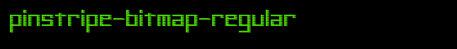 Pinstripe-Bitmap-Regular.ttf
(Art font online converter effect display)