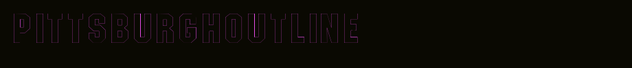 PittsburghOutline.ttf
(Art font online converter effect display)
