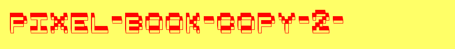 Pixel-Book-copy-2-.ttf
(Art font online converter effect display)