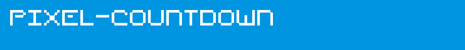 Pixel-Countdown.otf
(Art font online converter effect display)