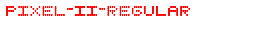 Pixel-II-Regular.ttf
(Art font online converter effect display)
