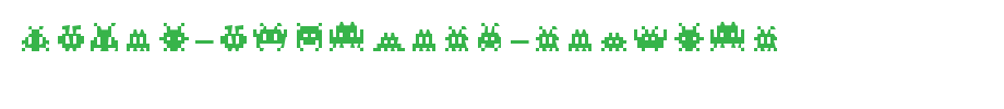 Pixel-Invaders-Regular.ttf(字体效果展示)