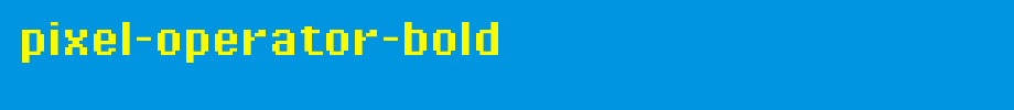 Pixel-Operator-Bold.ttf
(Art font online converter effect display)