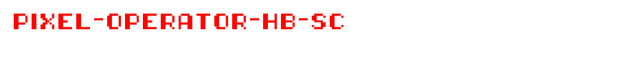 Pixel-Operator-HB-SC.ttf
(Art font online converter effect display)