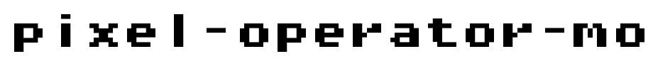 Pixel-Operator-Mono-8-Bold.ttf
(Art font online converter effect display)