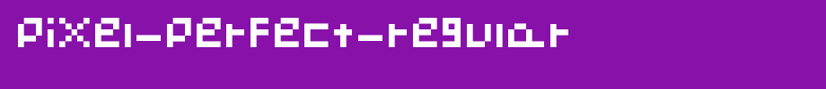 Pixel-Perfect-Regular.ttf
(Art font online converter effect display)