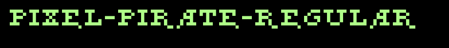 Pixel-Pirate-Regular.ttf
(Art font online converter effect display)