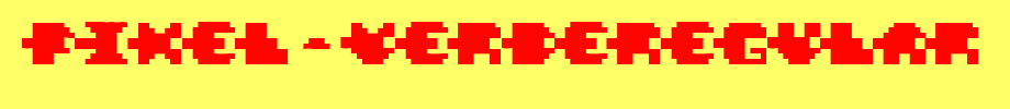 Pixel-VerdeRegular.ttf
(Art font online converter effect display)