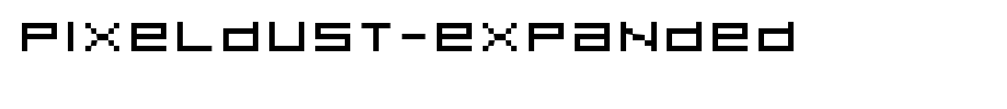 Pixeldust-Expanded.ttf(字体效果展示)