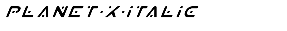 Planet-X-Italic_英文字体(字体效果展示)