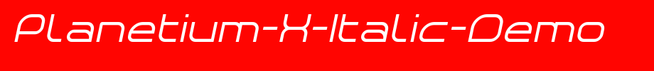 Planetium-X-Italic-Demo_ English font
(Art font online converter effect display)
