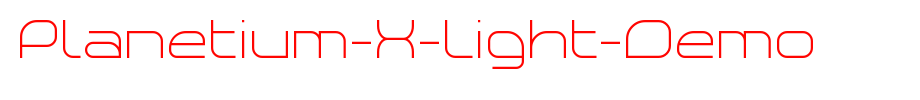 Planetium-X-Light-Demo_ English font
(Art font online converter effect display)