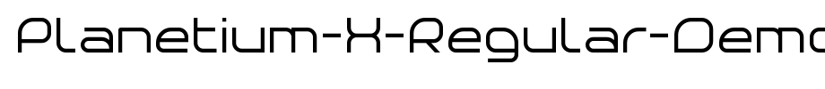 Planetium-X-Regular-Demo_ English font