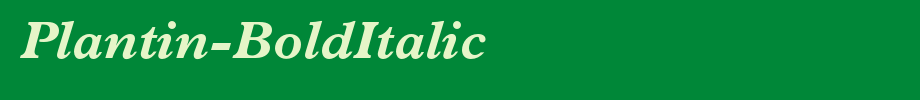 Plantin-BoldItalic_ English font