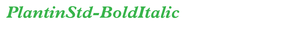 PlantinStd-BoldItalic_英文字体(字体效果展示)