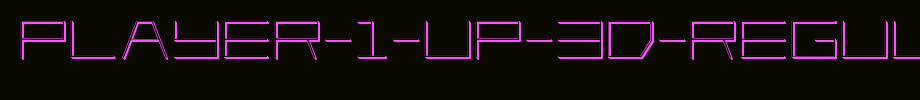 Player-1-Up-3D-Regular.ttf
(Art font online converter effect display)