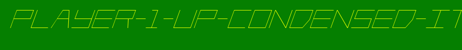 Player-1-Up-Condensed-Italic.ttf(字体效果展示)
