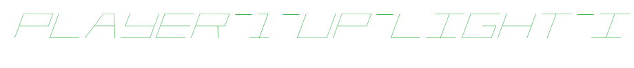 Player-1-Up-Light-Italic.ttf
(Art font online converter effect display)