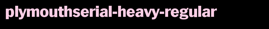PlymouthSerial-Heavy-Regular.ttf
(Art font online converter effect display)