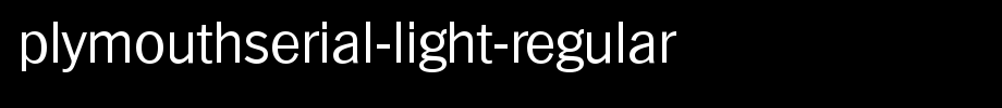 PlymouthSerial-Light-Regular.ttf
(Art font online converter effect display)