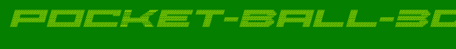 Pocket-Ball-3D-Italic.ttf(字体效果展示)
