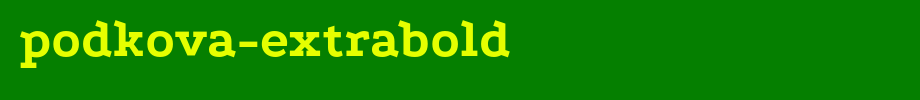 Podkova-ExtraBold.ttf
(Art font online converter effect display)