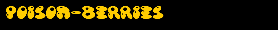Poison-Berries_ English font