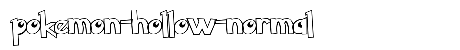 Pokemon-Hollow-Normal_ English font
(Art font online converter effect display)