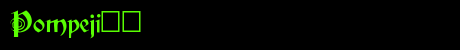 Pompeji-2_英文字体(字体效果展示)