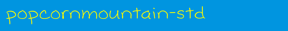 PopcornMountain-Std.otf
(Art font online converter effect display)