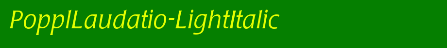 PopplLaudatio-LightItalic_ English font
