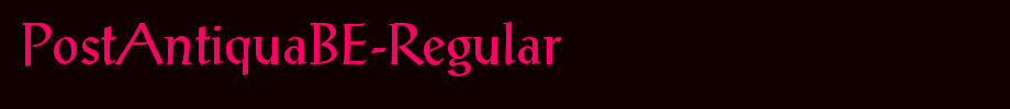 PostAntiquaBE-Regular_英文字体
