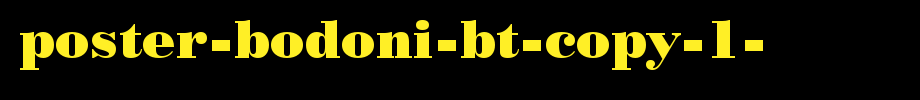 Poster-Bodoni-BT-copy-1-.ttf
(Art font online converter effect display)