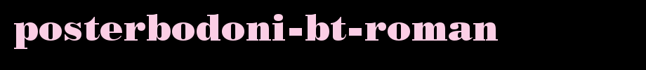 PosterBodoni-BT-Roman_ English font