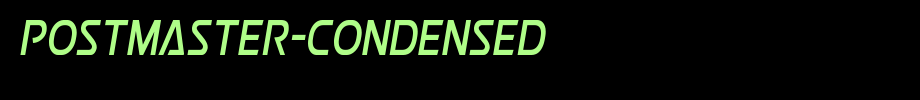 Postmaster-Condensed.ttf(字体效果展示)