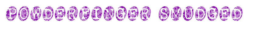 Powderfinger-Smudged.ttf
(Art font online converter effect display)